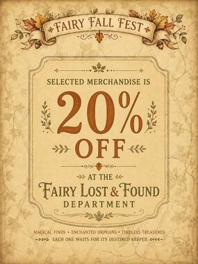 20% Off SALE 🍂Fairy Fall Fest🍂